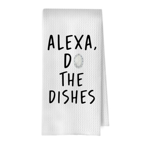 Funny Kitchen Towels 16x24 Inch, Funny Dish Towels Drying Cloth for Kitchen, Do the Dishes Decorative Hand Towel - color: Do the Dishes