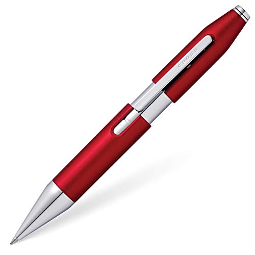 Cross X Refillable Gel Ink Rollerball Pen, Chrome Appointments, Includes Branded Retail Packaging - Crimson Red - color: Crimson Red