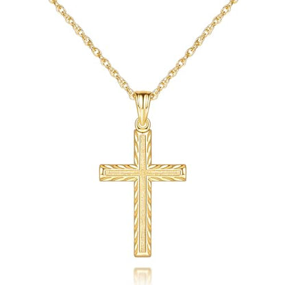 Cross Necklace for Women 14K Gold Cross Necklaces for Women