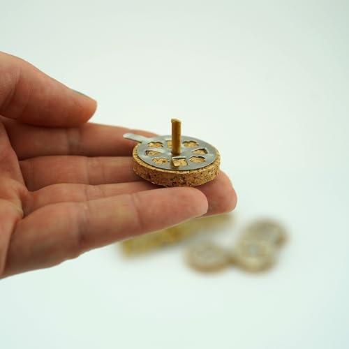 Wicks and Cork Floats for Orthodox Vigil Oil Lamps - Beeswax and Paraffin Wicks for Floating Candles, for Home or Church Use (Beeswax)