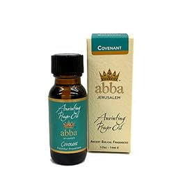 ABBA Oil Covenant 1/2oz Anointing Oil in Gift Box - ABBA Jerusalem (Blend of Frankincense, Myrrh, Hyssop & Spikenard) - Bridgegroom to Bride & Jesus Christ to His Church (.50oz) - size: 0.5 Fl Oz (Pack of 1)