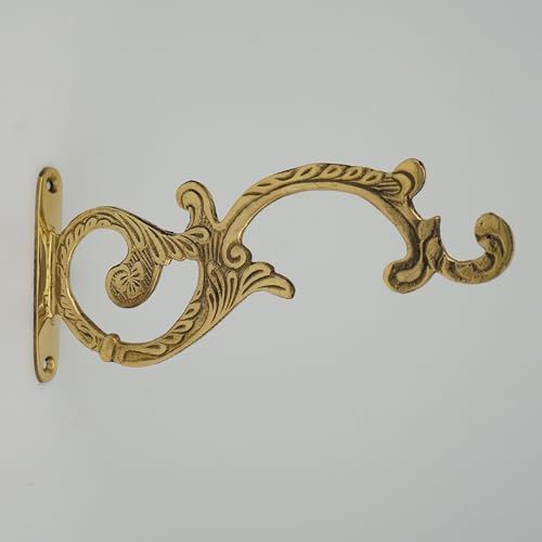 Brass Wall Mount Bracket for Orthodox Vigil Oil Lamps – Hook for Hanging Lamp 17cm (6.69″)