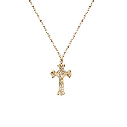 Cross Pendant Necklace for Women Jewelry Gold Cross Necklaces for Women Cross Necklace Minimalist Trendy Jewelry Valentines Day - style: CN19