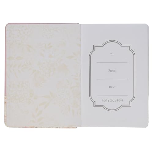 Christian Art Gifts Classic Journal w/Pen Holder & Elastic Closure, Done in Love - 1 Corinthians 16:14 Bible Verse, Inspirational Scripture Notebook ... Marker, 336 Lined Pages, Floral Dusty Lilac