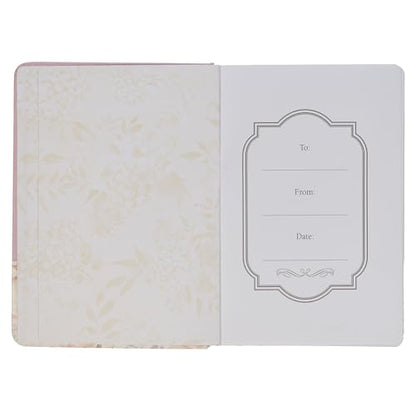 Christian Art Gifts Classic Journal w/Pen Holder & Elastic Closure, Done in Love - 1 Corinthians 16:14 Bible Verse, Inspirational Scripture Notebook ... Marker, 336 Lined Pages, Floral Dusty Lilac