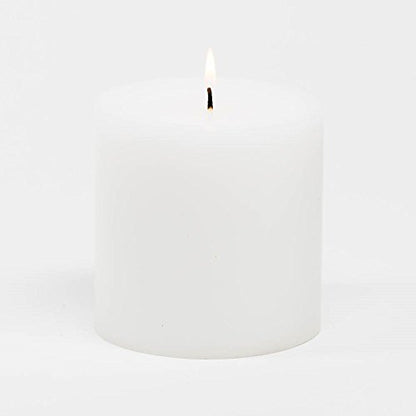 Richland Pillar Candle 4" x 4" White (1) - color: White, size: 4" x 4"