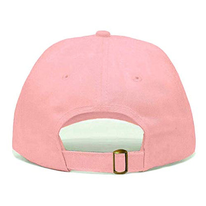 Faith is Greater Than Fear Baseball Hat, Embroidered Dad Cap, Unstructured Adjustable Strap Back (Multiple Colors) - color: Light Pink