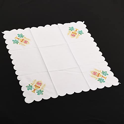BLESSUME Church Altar Corporal Square Chalice Altar Cloth (N) - color: N