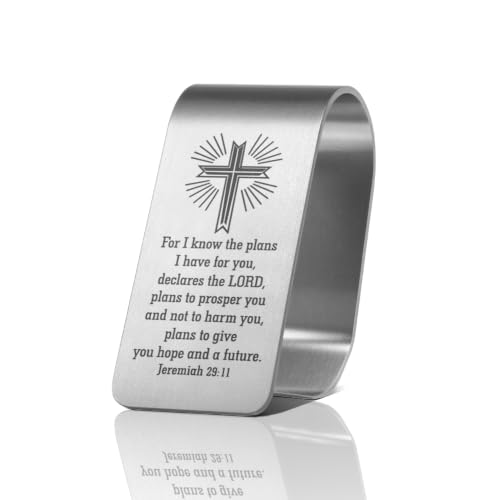 Jeremiah 29:11 Car Visor Clip, Chirstian Sun Visor Clip for Driver - color: Silver121