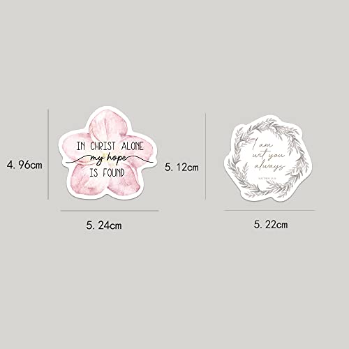 50pcs Inspirational Bible Aesthetic Stickers,Waterproof Vinyl Stickers for Water Bottles Laptop Scrapbooking Mirrors Notebooks Cars Bumpers Bikes Bedroom Travel Case Motorcycle Snowboard - color: Bible Aesthetic Stickers