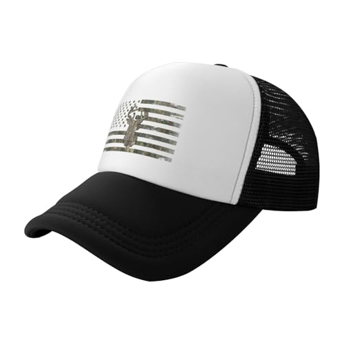 MOLAIGIN Trucker Hat, Adjustable Snapback Hat, Baseball Cap for Men Women, Breathable Mesh for Casual Wear - color: Black20