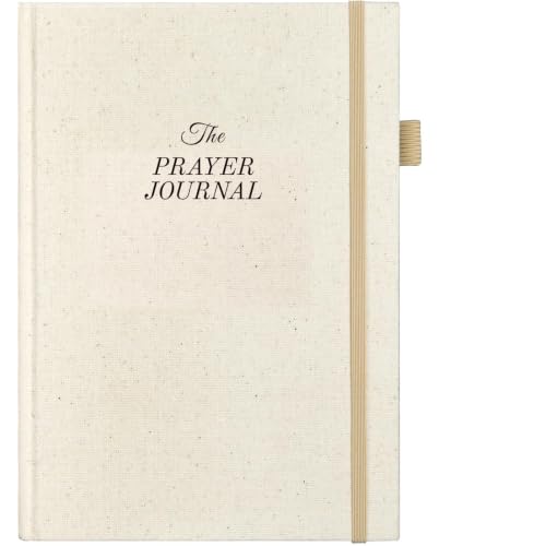 Prayer Journal for Woman - 60 Weeks Bible Journal with Prompts, Verse - color: Beige