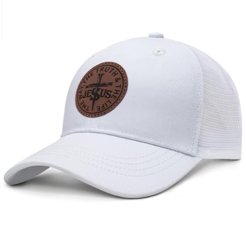 Christian Hats for Men Women Religious Gifts - color: Jesus- White
