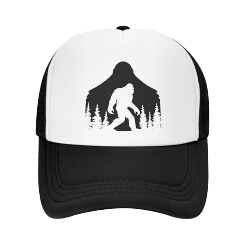 MOLAIGIN Trucker Hat, Adjustable Snapback Hat, Baseball Cap for Men Women, Breathable Mesh for Casual Wear - color: Black12