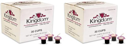 Kingdom Prefilled Communion Cups with Wafers - 30 Count (Pack of 2) - size: 30 Count (Red Juice) (Pack of 2)