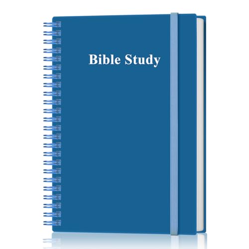 Heveboik Bible Study Journal/Notebook – Church Notes Notebook – Note Taking & Journaling Kit, 5.8" x 8.5", Blue - color: Blue