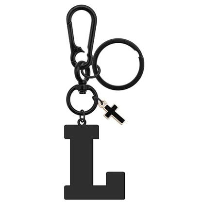 Dabihu Letter Keychain Christian Letter A-Z Alphabet Keyring for Backpack Handbag Alphabet Monogram Key Chain - color: L