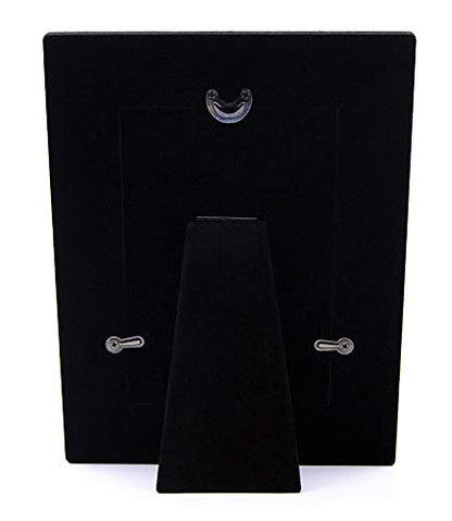 Haysom Interiors Beautiful Two Tone Silver Plated Engagement 4" x 6" Picture Frame with Black Velvet | Unique and Thoughtful Gift Idea by Happy Homewares - size: Engagement