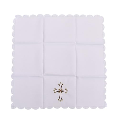 BLESSUME Church Altar Corporal Square Chalice Altar Cloth (G) - color: G