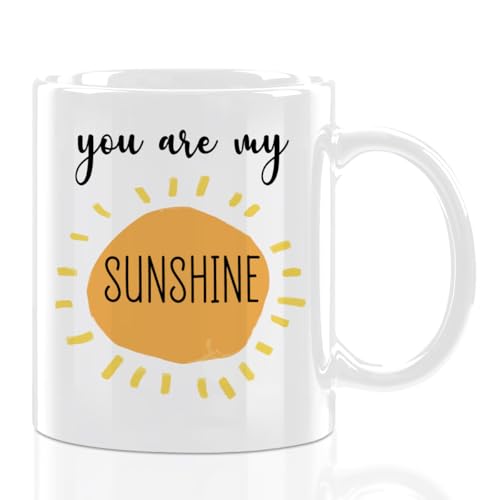 You Are My Sunshine White Ceramic Coffee Mug Gifts, Cute Sunshine Gifts - color: My Sunshine