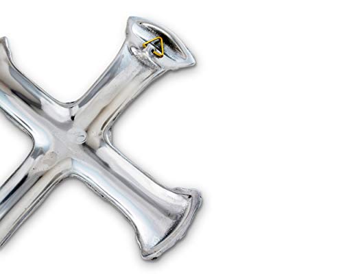 Arthur Court Designs Aluminum Wall Metal Hanging Christian Cross - Symbol of Faith 14 inch Tall