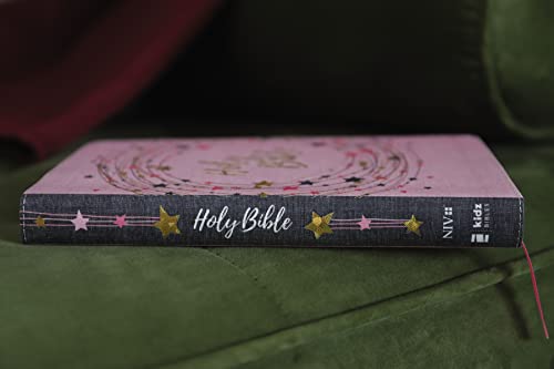 NIV, Bible for Kids, Flexcover, Pink/Gold, Red Letter, Comfort Print: Thinline Edition (Easy-to-Read, Easy-to-Carry)