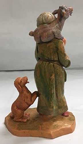 Fontanini by Roman Inc., Ethan The Shepherd, 5" Shepherd Collection, Nativity Figure and Accessories, Hand Sculpted and Painted