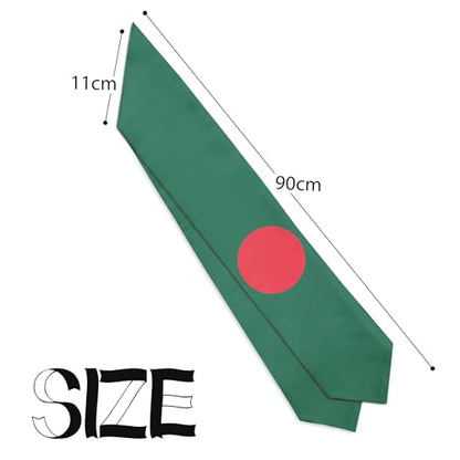 Graduation Satin Sash Scarf 72" Stole - color: Bangladesh Flag