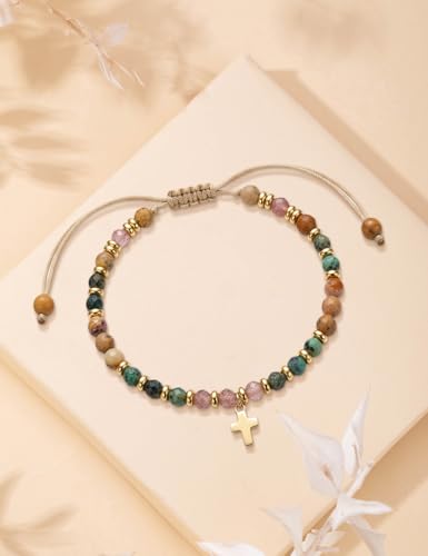 Bracelets for Girls Cross Soccer Bracelets Birthday Gifts for Girl - color: 6# 5th Grade Grad