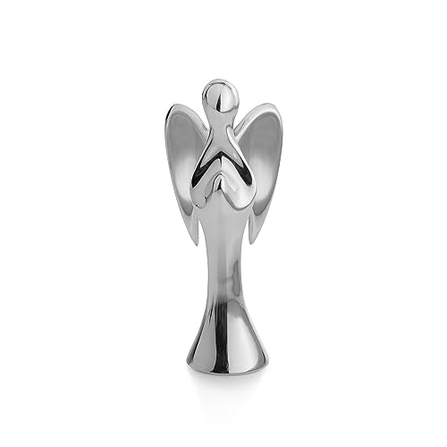 Nambe Angel Figurine | 5 Inch Miniature Nativity Holiday Figurine | Beautiful Symbol for Christmas Home Décor | Made of Metal Alloy | Designed by Alvaro Uribe - style: Angel