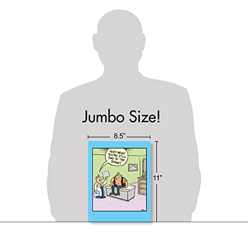 NobleWorks Jumbo Funny Get Well Greeting Card Bad To The Bone J9282GWG - style: Bad To The Bone