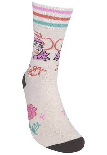 FUNATIC Socks with Funny and Profane Sayings, Sarcastic Gift for Men Women - color: Let's Go Girls