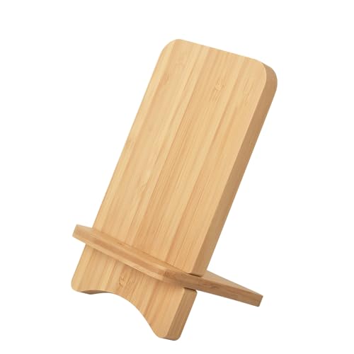 Bamboo Phone Stand, Desktop Stand, Simple Phone Stand, Compatible with All Phones (Bamboo) - color: bamboo