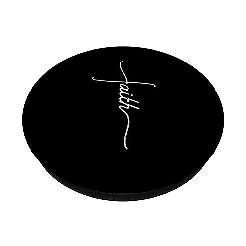 Faith Christian Cross Jesus Catholic Religion God Faith Gift PopSockets Swappable PopGrip