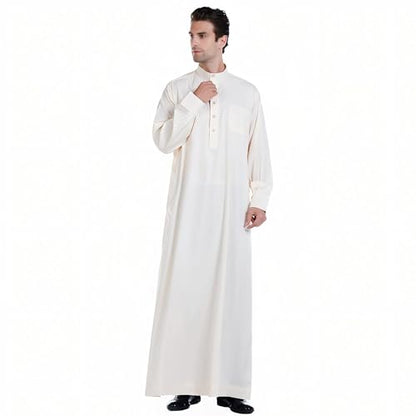Men's Kaftan - Muslim Robe Thobe Caftan - color: Beige, size: XX-Large