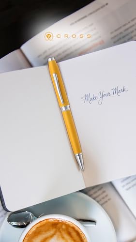 Cross Foundry Metallic Yellow with Chrome Appointments Ballpoint Pen - color: Yellow