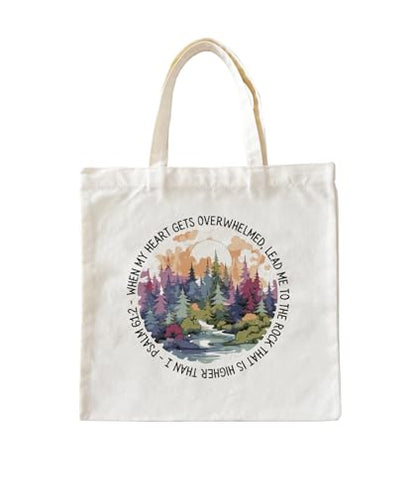 Christian Jesus Inspirational Canvas Tote Bag for Church Baptism - color: Jesus6