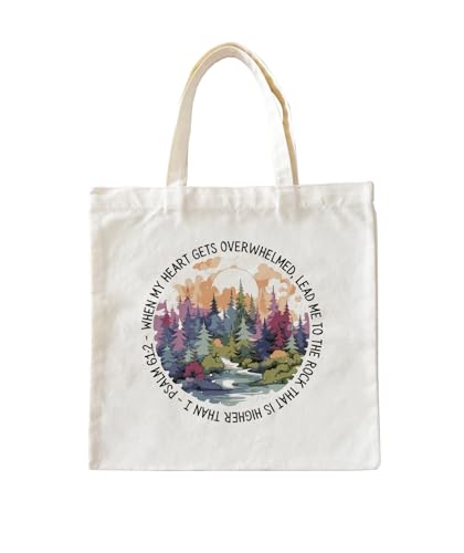 Christian Jesus Inspirational Canvas Tote Bag for Church Baptism - color: Jesus6