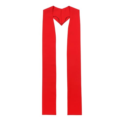Unisex Overlay Plain Clergy Stole for 94" - color: Red