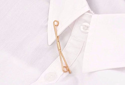 Tie Collar Bar Pin Set for Men Classic Collar Clip Set of 2 - style: Style 6
