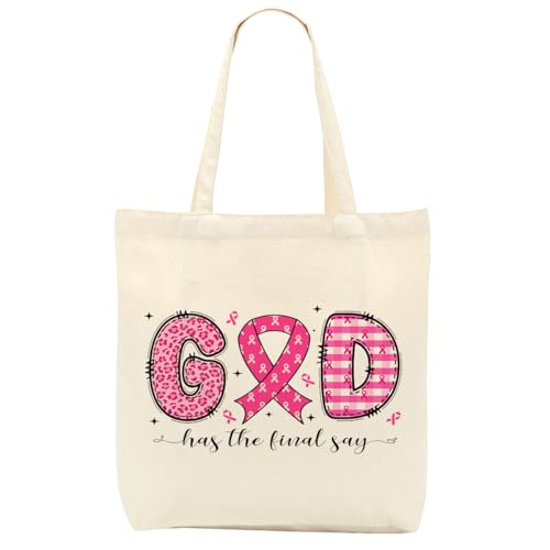 Christian Gifts for Women, Canvas Tote Bag, Faith Gifts for Women Girl Sister Inspirational Religious Gift Birthday - color: Pink Christian 756