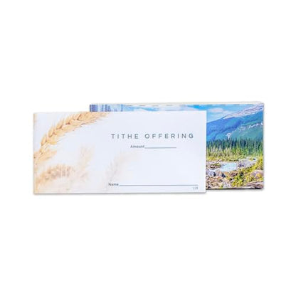 Boxed Set Offering Envelopes | Box of 53 Weekly Offering Envelopes for Church | Tithes and Offerings | 3" x 6 5/16"