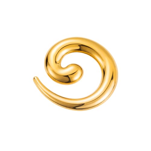 Spiral Brooch for Women Gold Greek Goddess Brooch Pin Silver Spiral Statement Brooches Minimalist Brooches Pins Fashion Statement Jewelry Accessories - color: gold