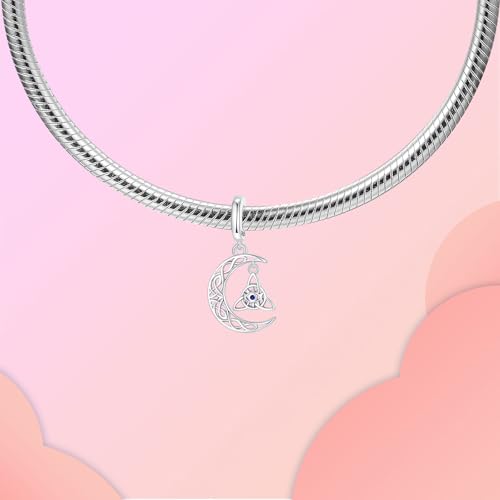 LUXILLA 925 Sterling Silver Charm Golden Family Tree Sparkling Cross Cute Dragon Charms Fits Bracelets Necklace Pendant Bead Jewelry Gift for Women Family Friends - color: Celtic Knot Charm