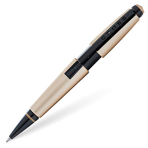Cross Edge Matte Hazelnut Gel Rollerball Pen, Medium Point, Black Ink - color: Matte Hazelnut