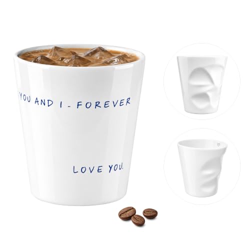Ceramic Coffee Mug with Love Quote, Large 16 oz Stoneware Coffee Cup, For Tea, Matcha, Latte & Cappuccino, Anniversary & Valentine’s Day Gift for Wife, Husband, Boyfriend & Girlfriend - style: You And I Forever