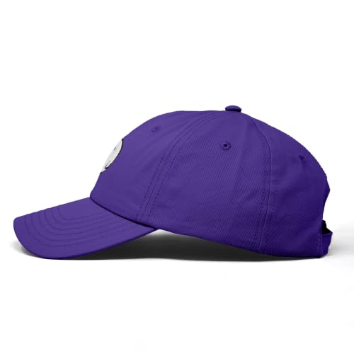 DALIX Ghost Embroidered Mens Womens Cotton Dad Hat Baseball Cap Adjustable - color: Purple