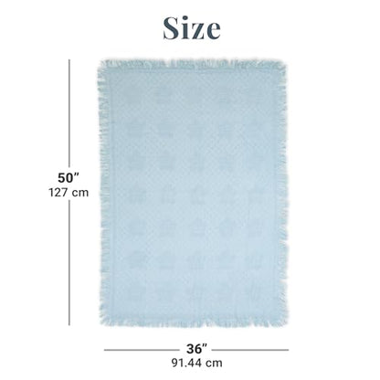 Let's Make Memories Personalized Honeycomb Baby Blanket - New Baby Shower - Welcome - 36x50 - Pink - color: Pink - Personalized Message