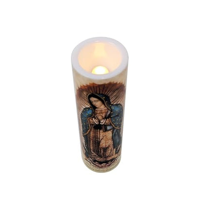 Our Lady of Guadalupe, LED Flameless Devotional Prayer Candle