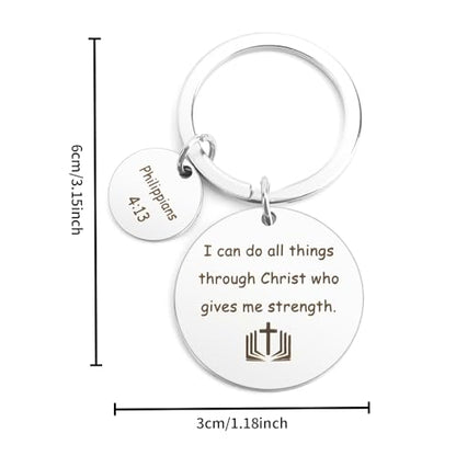 Christian Keychains Cross Keychain Bible Accessories Gifts Christian Gifts Religious Gifts - color: Faith Based Gifts